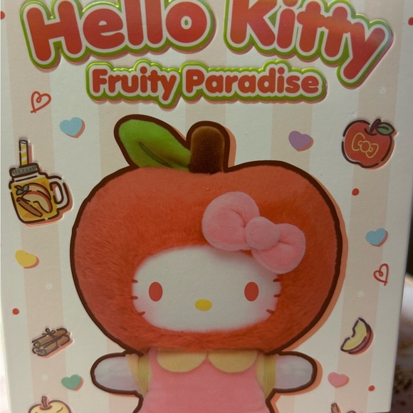 NEW - Hello Kitty Fruity Paradise Plush - Pink and Red Apple - Picture 3 of 7
